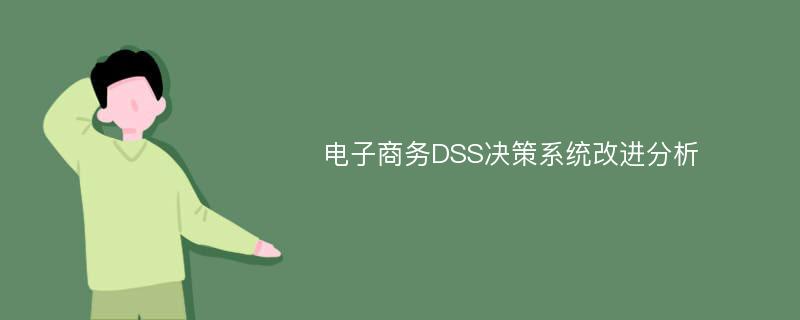 电子商务DSS决策系统改进分析